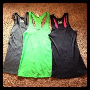 Lot of 3 Under Armour Workout tank tops